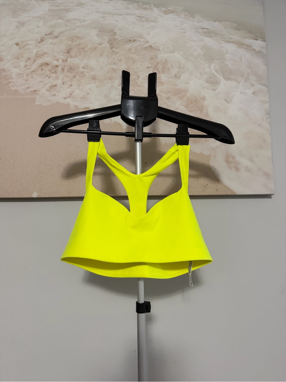 Free People Neon Yellow Racerback Sports Bra